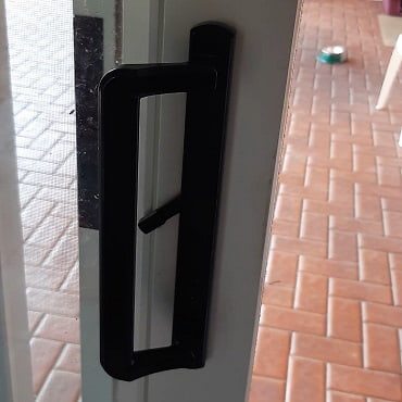 sliding impact door handle